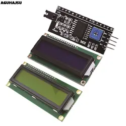 1 шт./лот модуль ЖКД синий зеленый экран IIC/I2C 1602 для arduino 1602 ЖК-дисплей UNO r3 mega2560 ЖК-дисплей 1602