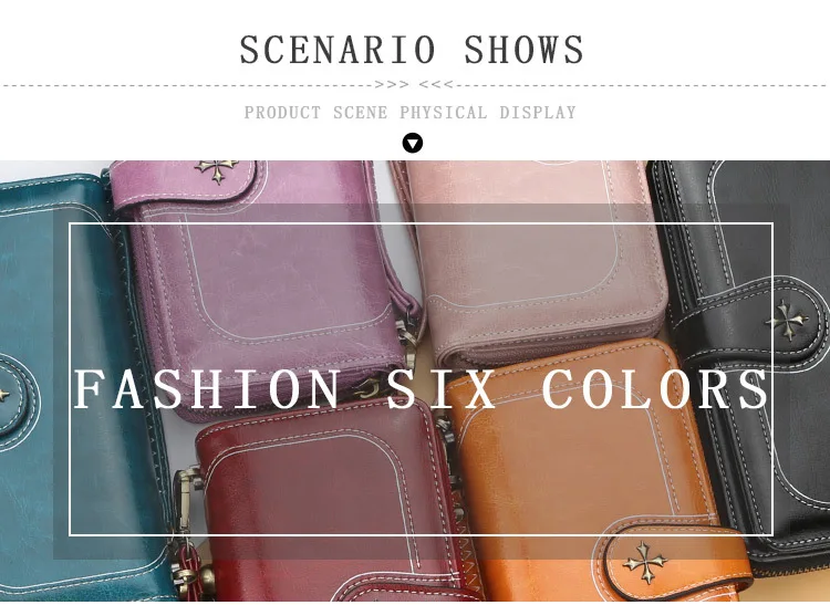 Fashion Long Women Wallets Vintage High Quality PU Leather Card Holder Female Purse Zipper Big Brand Wallet For Girl