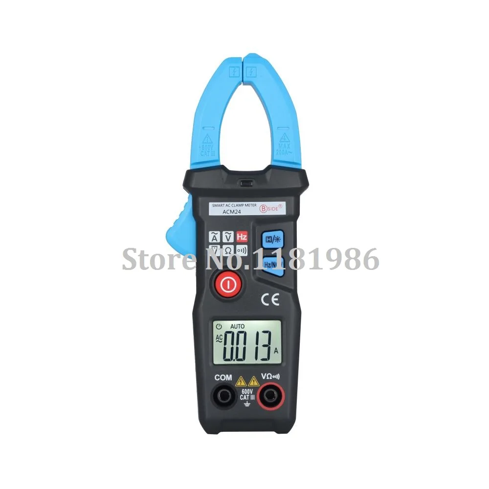 

BSIDE ACM24 Intelligent Clamp Meter 6000 Counts Autorange Digital Multimeter Current Voltage Resistance Frequency Tester