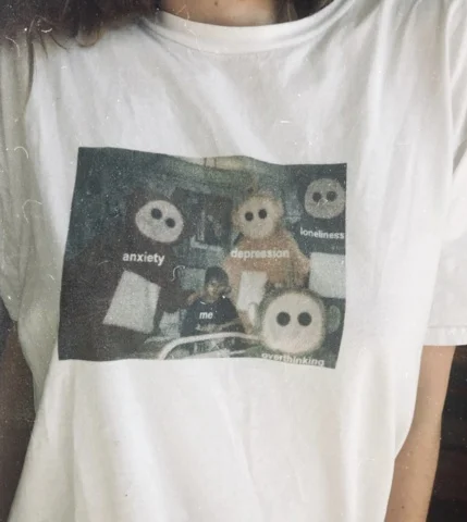 

Fashionshow-JF Teletubbies Around Me Funny Printed T Shirt Man Women Short Sleeve Tees Cotton Fashion Street Style Tops