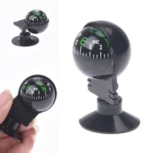 Новинка, 1 шт., вращающийся на 360 градусов Водонепроницаемый автомобильный навигационный шарообразный автомобильный компас с присоской 55x30x30 мм