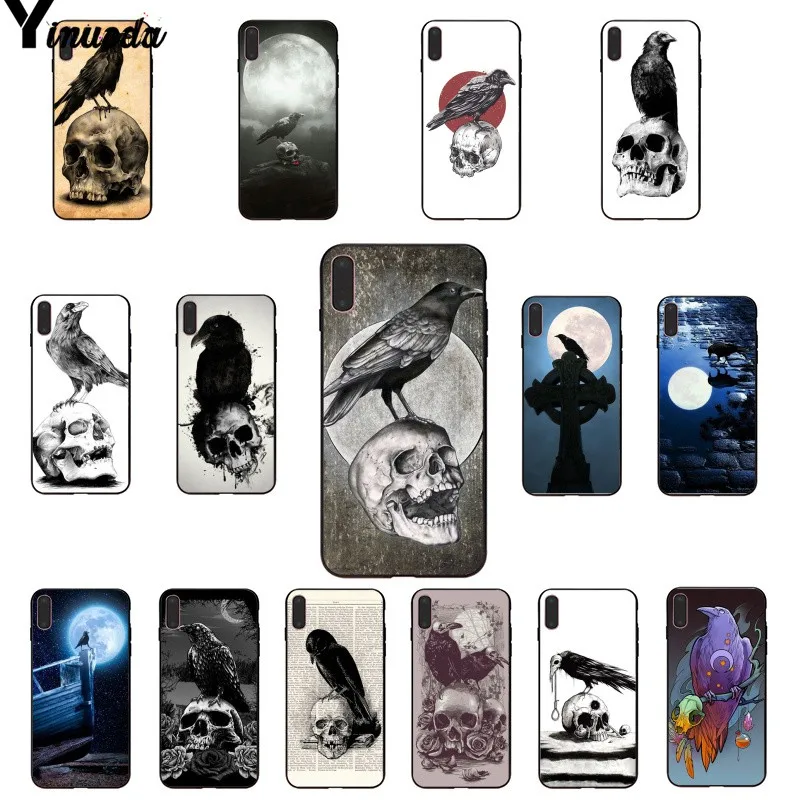 Чехол Yinuoda Crow для iPhone 8 7 6 6S Plus 5 5S SE XR X XS MAX | Мобильные телефоны и аксессуары