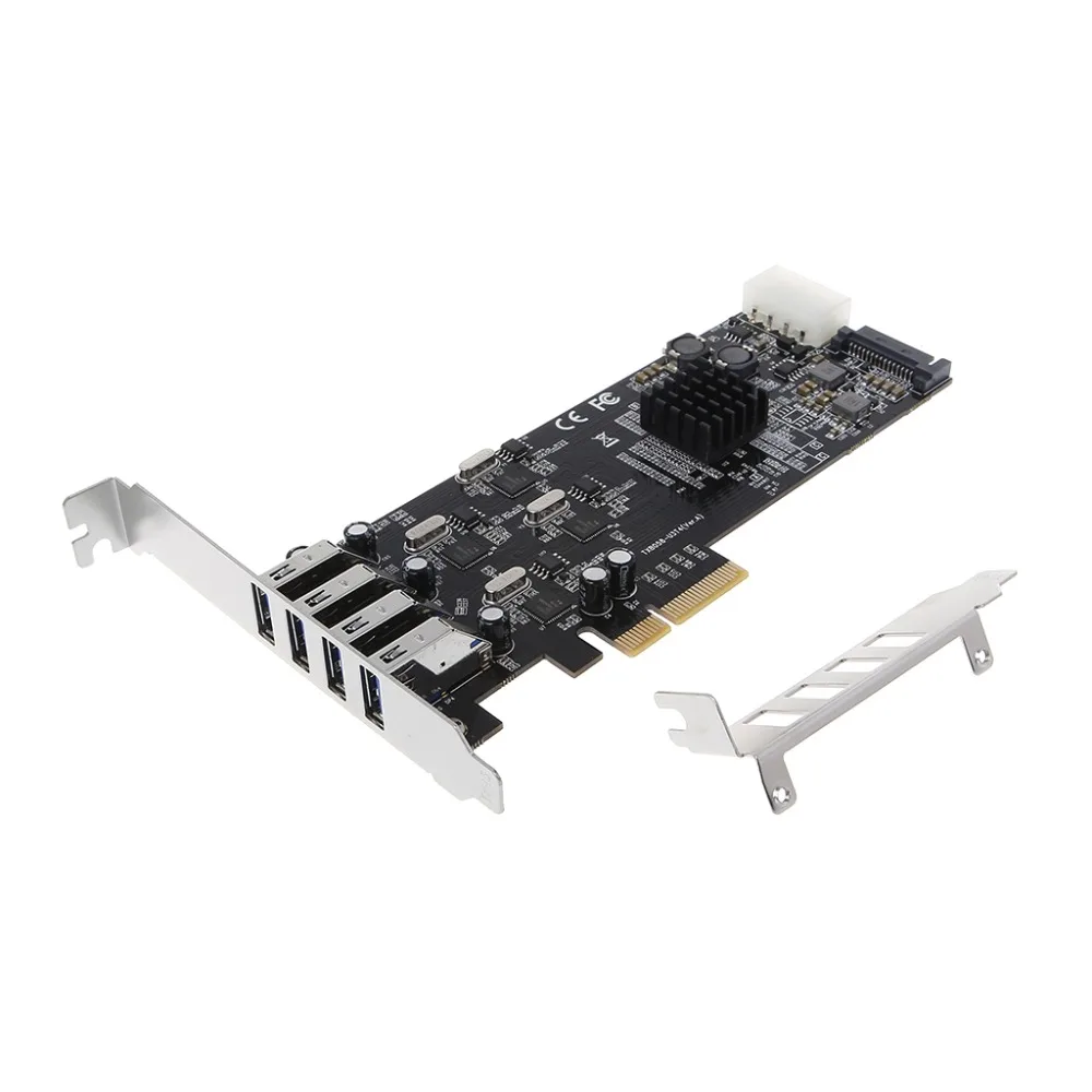 

New PCIE Card To USB 3.0 20Gbps 4X 5Gbps Channel Controller Adapter Standard Size