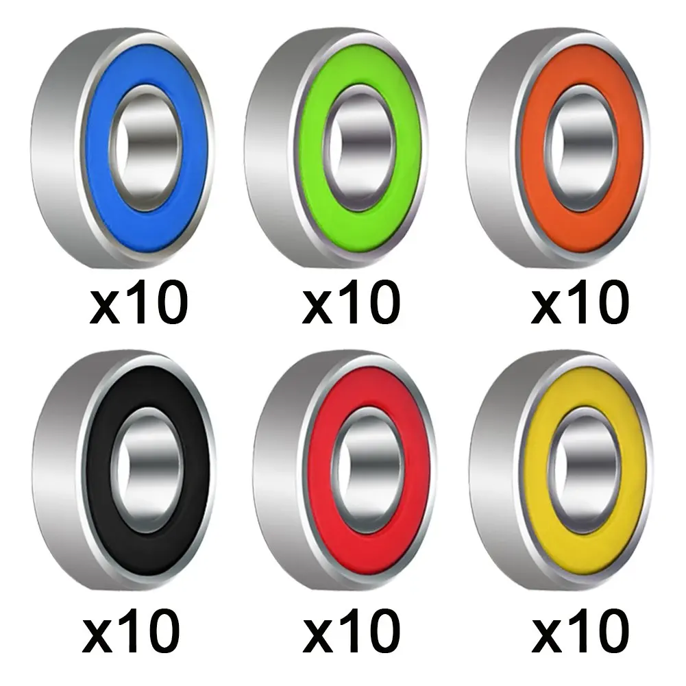 

10 Pieces 608 Hybrid Ball Bearings for Tri-Spinner Fidget Spinner Toy, Double Shielded