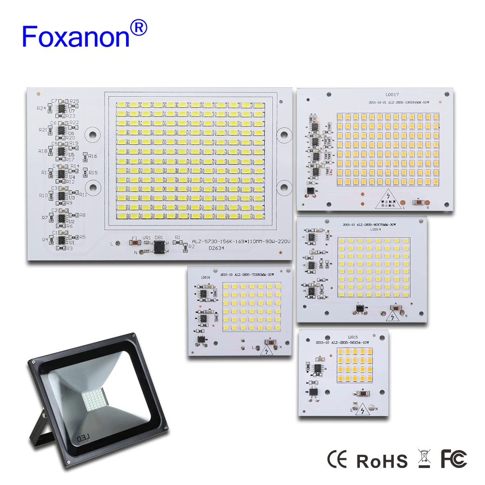 Светодиодный чип умный IC SMD 220V 10W 20W 30W 50W 90W для наружного прожектора чипы из