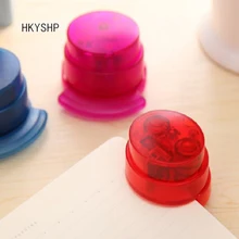 HKYSHP 1 шт. креативные милые канцелярские принадлежности экологические Защитная игла-бесплатные мини-степлер офисные канцелярские школьные принадлежности