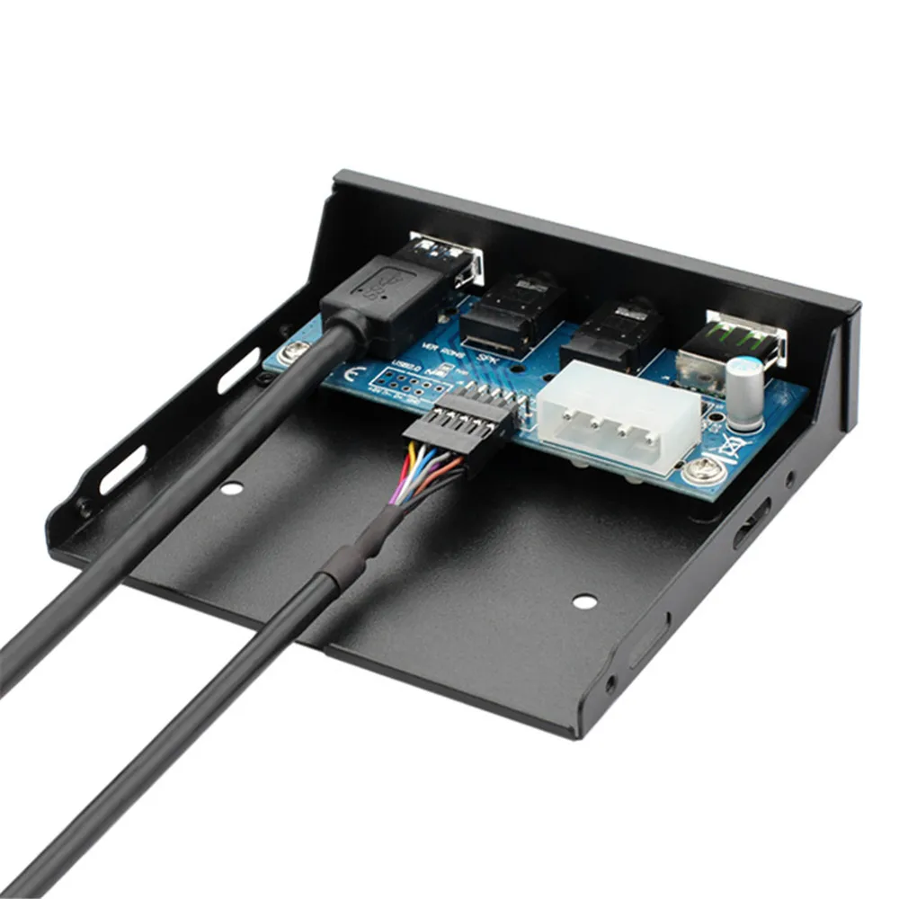 3 5 дюймовый гибкий отсек Передняя панель расширения USB 0 + HD аудио В 2.4A Быстрая