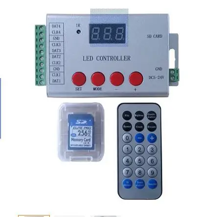 

led wireless remote controller,4 ports drive 6144 pixels,support DMX512,WS2811,WS2812,APA102.etc.Infrared remote controller