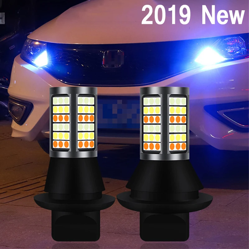 

New Car 1156 BAU15S BA15S T20 7440 LED DRL Bulb Auto Led White Daytime Light Amber Turn Signal Lights Ice Blue Night Running