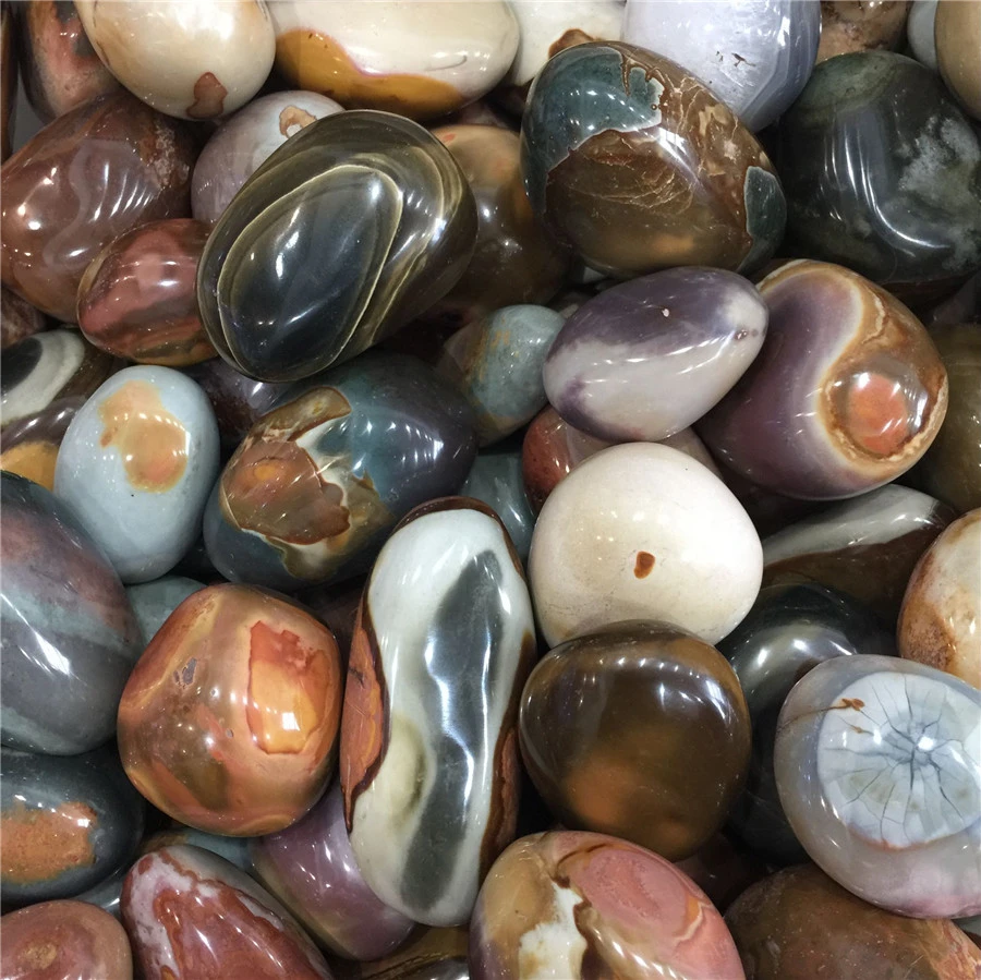 Beautiful ocean tumbled seaglass jasper,granite agate,garnet epoxied and triple glazed