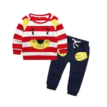 

Kids Baby Clothing Set 2018 Boys Long Sleeve Strip Tops +Pants 2pcs Baby Outfits Baby Clothes Set