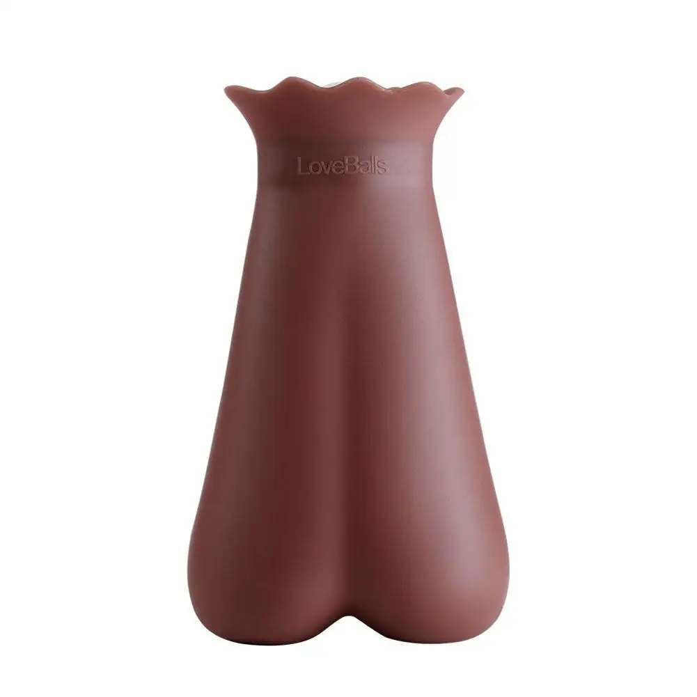 LeadingStar взрывозащищенный силиконовый теплый мешок для воды теплая игрушка с мячиками для снятия стресса - Цвет: brown