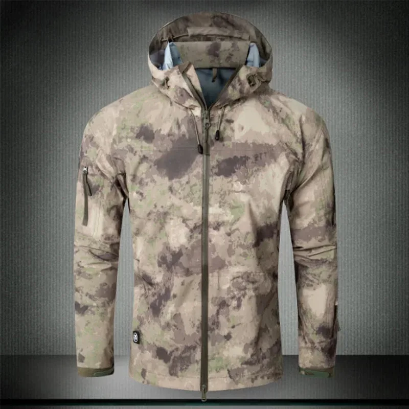 Мужская куртка Gear, непромокаемая армейская куртка-хардшелл для мужчин, тактические куртки Camo, весенние штормовки, пальто, камуфляжные куртки
