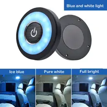 Датчик касания с регулируемой яркостью светодиодный под кабинет свет, usb-зарядка батарейках светодиодный шкафы синие огни для шкаф для одежды ванная освещение