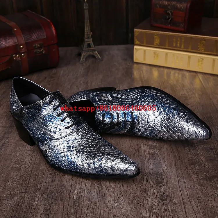 De Do Pontas Ouro Sapatos as Vestido As Couro Casamento Até Italiano Dedo Luxo Prata Picture Glitter Alto Azul Salto Homens Rendas Oxford Dos Pé Picture d8x0FEn