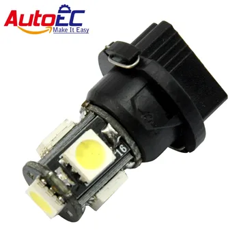 

AutoEC T6.5 5050 5 led 18MM Dashboard Bulb Indoor License Plate Lamp Car Instrument light DC12V 100pcs #LA10