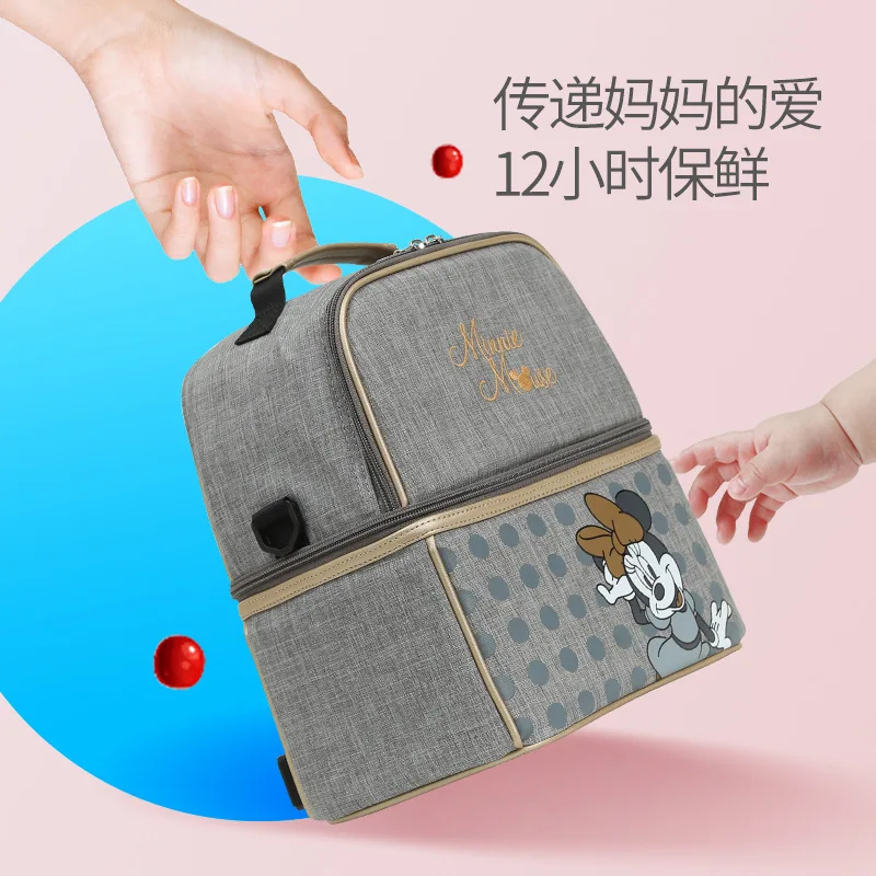 Beli Disney Tas Isolasi Susu Penyimpanan Makanan Thermal Bag Hangat Kotak Makan Bayi Panas untuk Membuat Minuman Tetap Dingin Ransel Musim Panas B