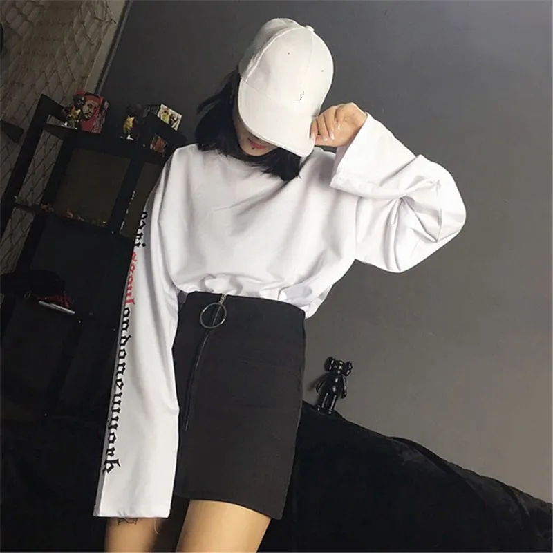 Neploe Harajuku BF стиль свободные женские толстовки 2019 осень новые уличные с принтом
