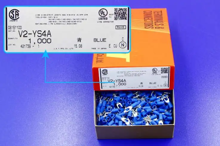 

V2-YS4A Connectors terminals housings 100% new and original parts