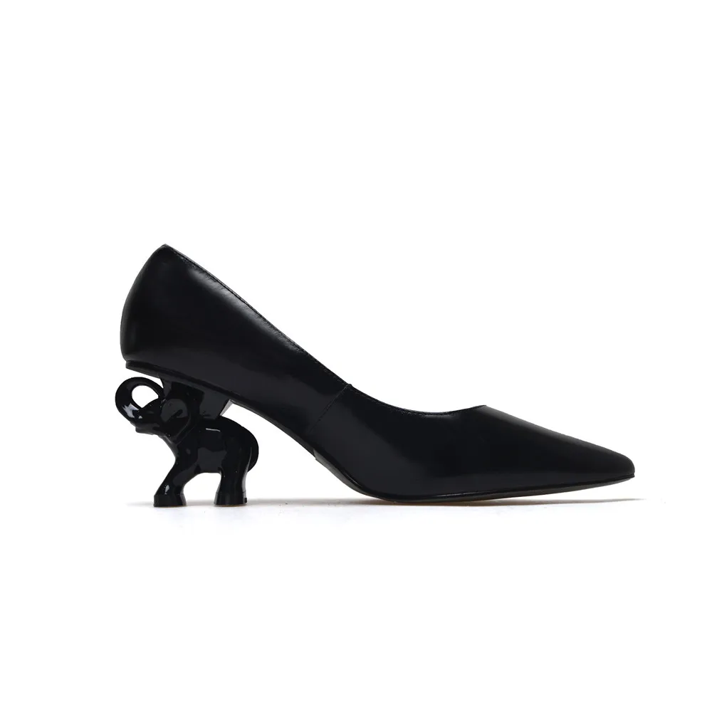 Туфли женские из натуральной кожи на высоком каблуке 6 см XL02|Туфли| |