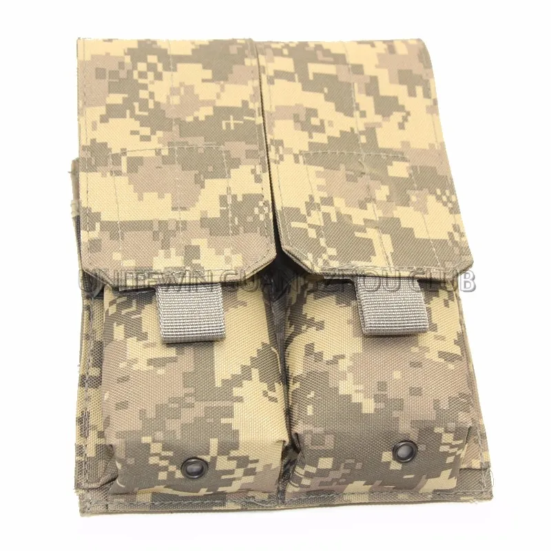 Тактическая Сумка MOLLE PALS Double Stack Rifle Magazine Mag Top Flap черный цвет