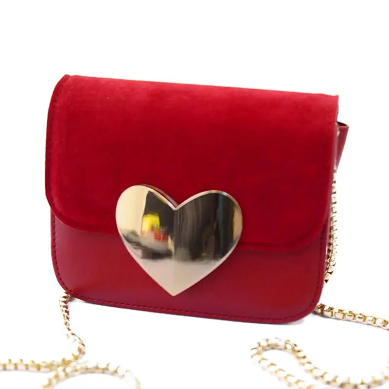 Fashion Messenger Bags leather bags 2017 Heart Women Leather Handbags Cross Body Shoulder Bags Women's Casual Bag A40-349