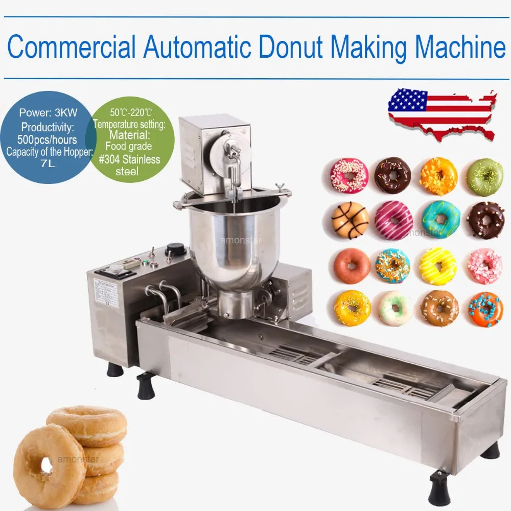 High quality Auto Donut Commercial Electric Cake Donut Maker Making Machine Wide Oil Tank with 3 Mold High quality Auto Donut Commercial Electric Cake Donut Maker Making Machine Wide Oil Tank with 3 Mold