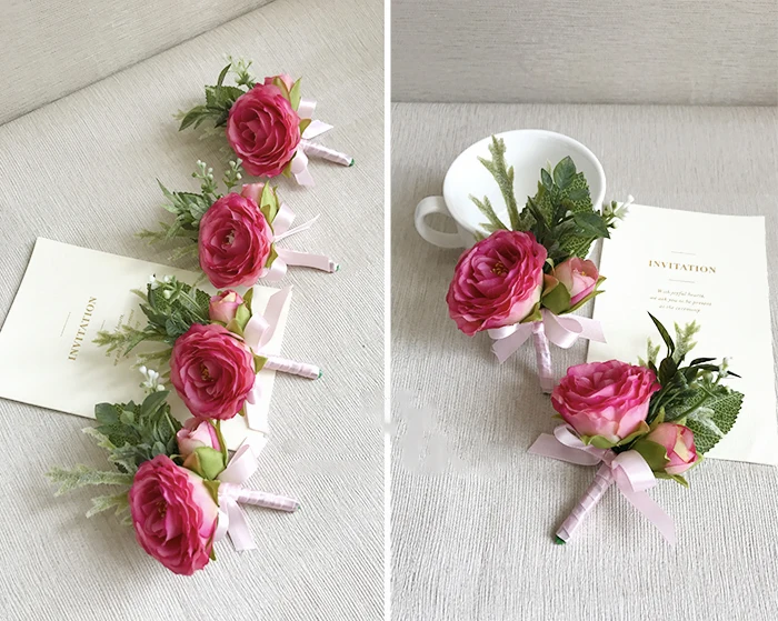 wedding wrist corsage boutonniere marriage  (7)