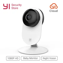 Домашняя камера YI 1080p Home Camera Режим ночной съемки Обнаружение движения Двусторонняя аудиосвязь Облачное хранилище