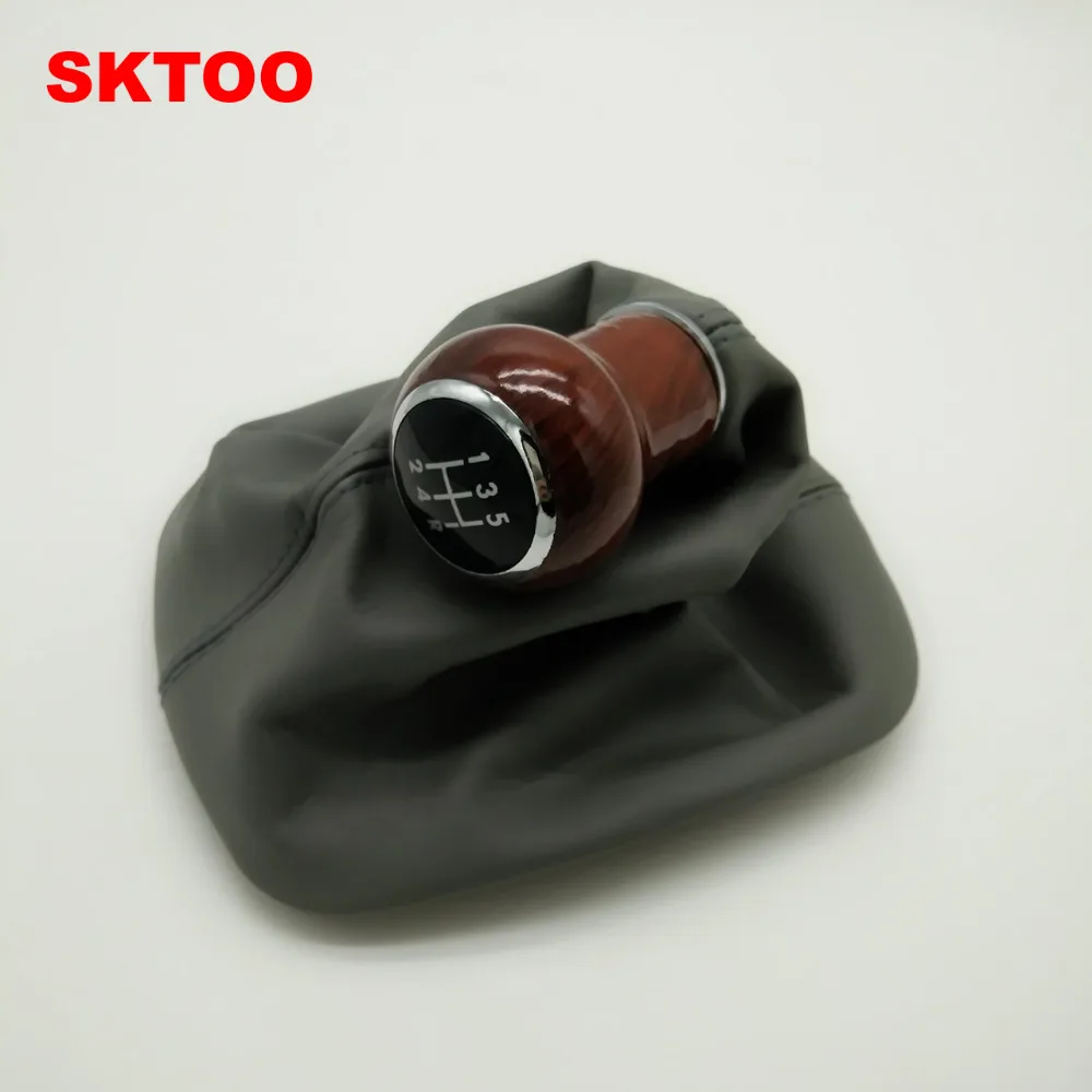 

SKTOO 5 Speed Car Gear Shift Knob Lever Stick Gaiter Boot Case Cover For VW Volkswagen Passat B5