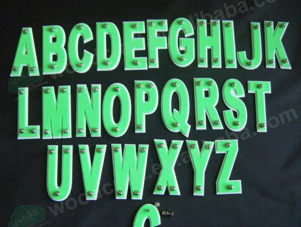 NEON GREEN Зеркальные акриловые Заказные буквы Модные мужские и женские спортивные бейсболки с шипами бейсболки для мужчин и женщин - Цвет: NEON GREEN