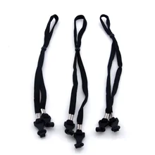 20 шт эластичный черный Регулируемый плетеный шнур на шею солнцезащитные очки шейный ремешок, веревка ремешок 0101