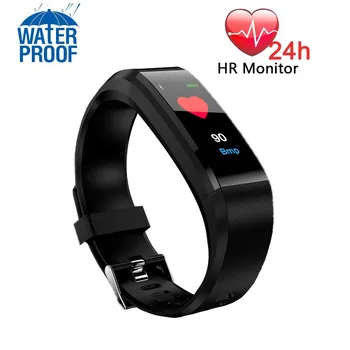 

Man Smart Wristband Fitness Tracker Color Screen Heart Rate Monitor Blood Presure Smart Bracelet Sports Mode 604