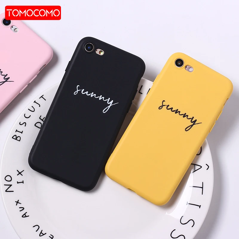 

Lovely Cartoon Color Back Cover Funny Letter Quote Soft Phone Case Fundas For 11 Pro iPhone 7Plus 7 6Plus 6 6S 8 8Plus X XS Max