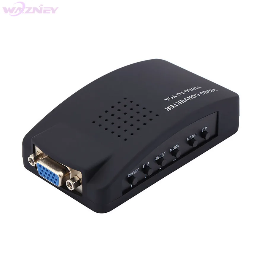 100 комплект AV S Video BNC / RCA Композитный видео в ПК ноутбук VGA ТВ конвертер адаптер