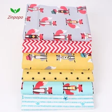 6 шт./упак. 40*50 см хлопок лиса ткань для куклы для шитья скатерть шторы tissu tecidos ткань лоскутное стеганые ткани K55