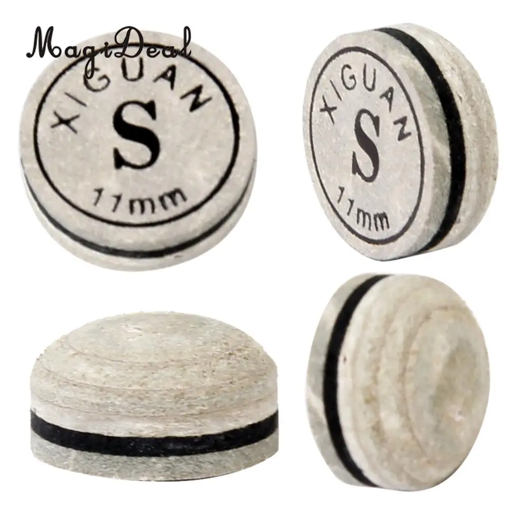 MagiDeal 1pc 11mm Snooker Cue Tip Artificial Leather Humidity Resistant Box Glue on Rate S Indoor Game Snooker Billiard Access