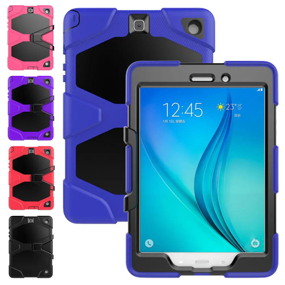 Скидка Чехол для планшета Kickstand для Samsung Galaxy Tab A 9,7 SM T550 P550 P555 T555C, противоударный силиконовый защитный чехол
