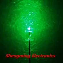 100 шт. 5 мм круглый зеленый SuperBright свет 15000MCD прозрачный