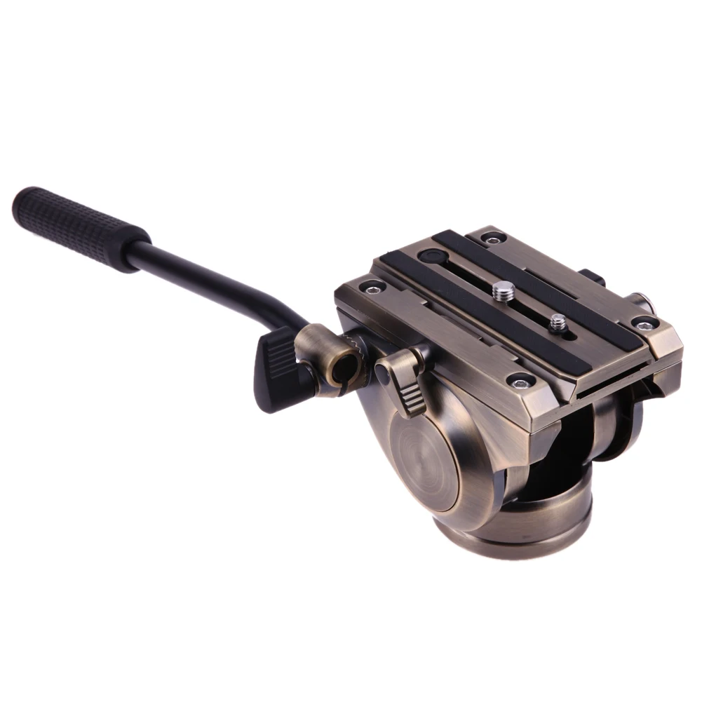 

Fluid Drag Head Professional Tripod Fluid Head with Quick Release Sliding Plate for DSLR Camera