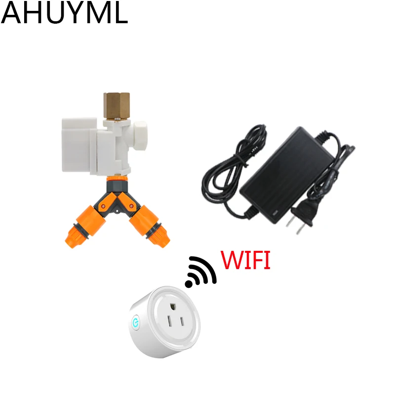 

4PCS WIFI Timer Switch Water Valve Intelligent Automatic Watering Set Irrigation Automatic Play Timer Quantitative Controller