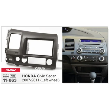 

Doble Din Radio Fascia for HONDA Civic Sedan Stereo Audio Panel Mount Installation Dash Kit Adjusting Frame Adapter CARAV 11-063