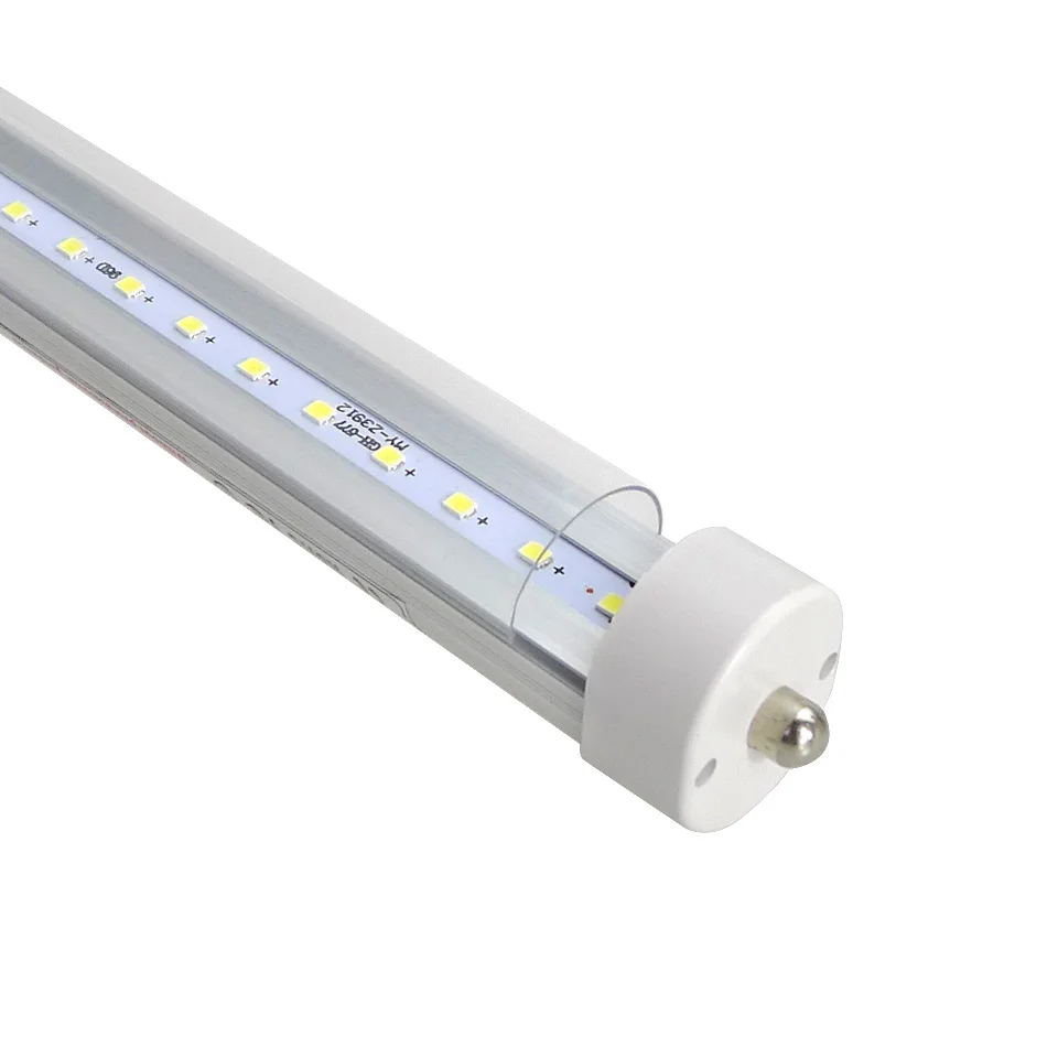 25 шт. FA8 одноконтактный светодиодный T8 Tube Light 4ft 6ft 8ft светодиодный лампы SMD2835 светодиодные лампы дневного света Теплый Холодный белый Спальня светодиодный трубчатая лампа