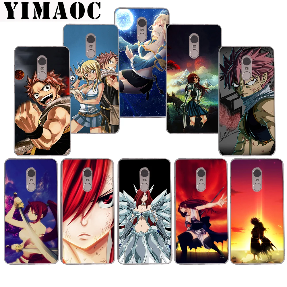 

YIMAOC 49z Anime Fairy Tail Soft Case for Xiaomi Mi a1 a2 f1 6 8 lite se mix 2s Redmi 5 6 6a S2 Plus 5A Note 5 6 Pro 4 X