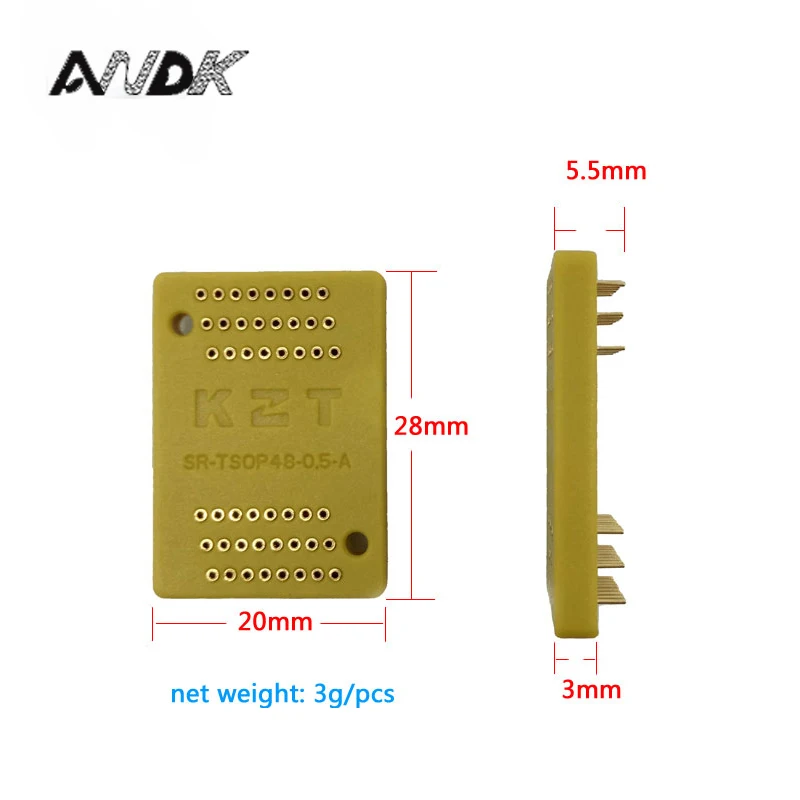 

TSOP48 Receptacle, high quality TSOP48 Receptacle, pin board TSOP48adapter tsop48 burn in socket