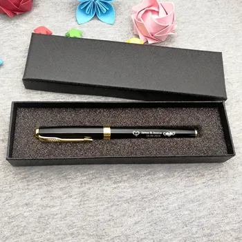 

Unique party favors customized gifts custom free with your name text on classical gold clip pens writing good and smooth
