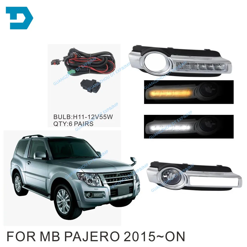pajero v97 v93 led DAY RUNNING font b LAMP b font fog font b lamp b