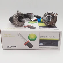 Автомобиль мигает 1 пара 12 В 55 Вт 35 Вт H4 сменный ксенон лампы HID фар авто фары комплекты 3000 К 4300 К 6000 К 8000 К