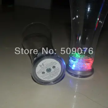 

Free shipping 550ML/19OZ blinking cola cups led beer mug led cup LED Flashing Glasses LED Luminous Cup For Bars