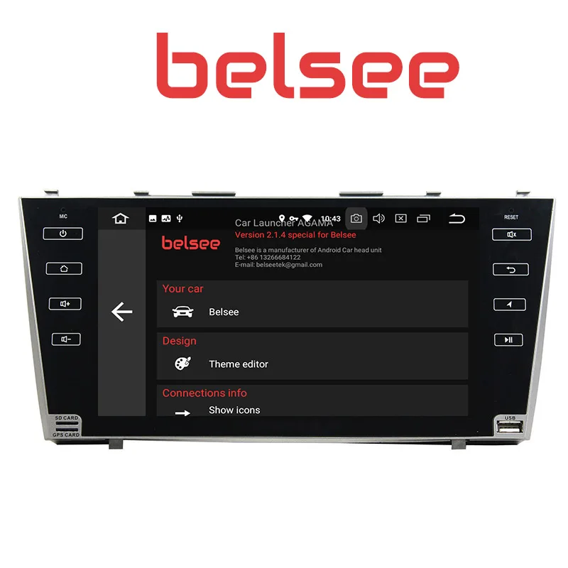 Belsee 9 "IPS экран Android 10 CarPlay головное устройство стерео радио мультимедиа GPS